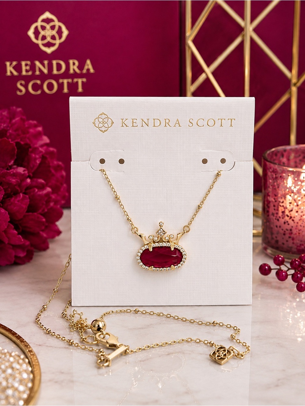 Disney | Kendra Scott Elisa Princess Gold Short Pendant Necklace